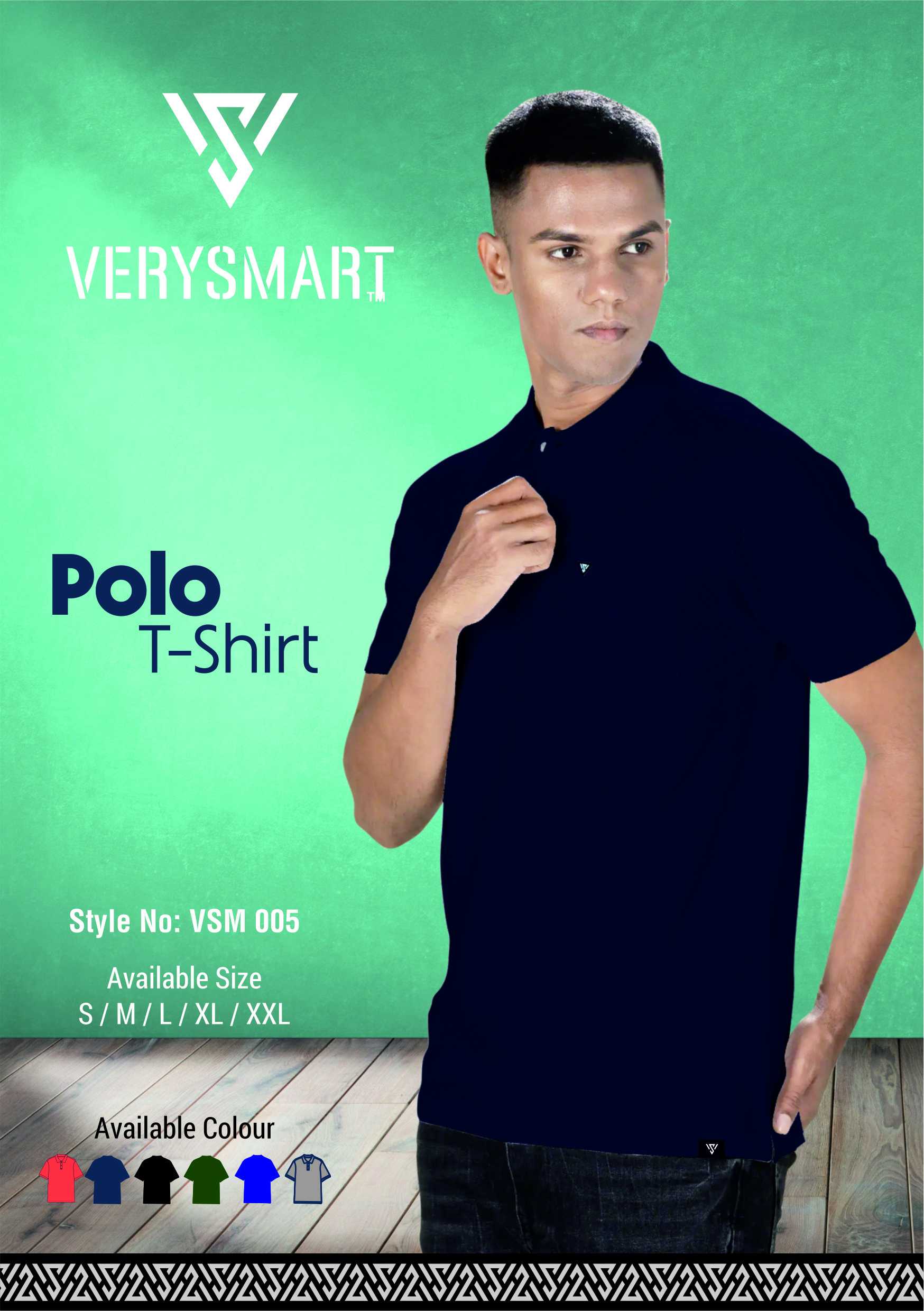 MENS COLLAR SHIRT WITH POCKET - HS